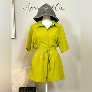 NWOT: 2 in 1 Shorts Set in Lime Green